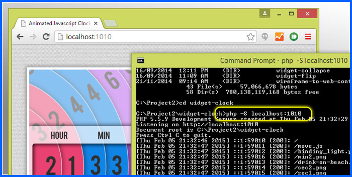 PHP DOS Launch: Satu Langkah Melancarkan Browser dan Webserver untuk Melihat Hasil Programming